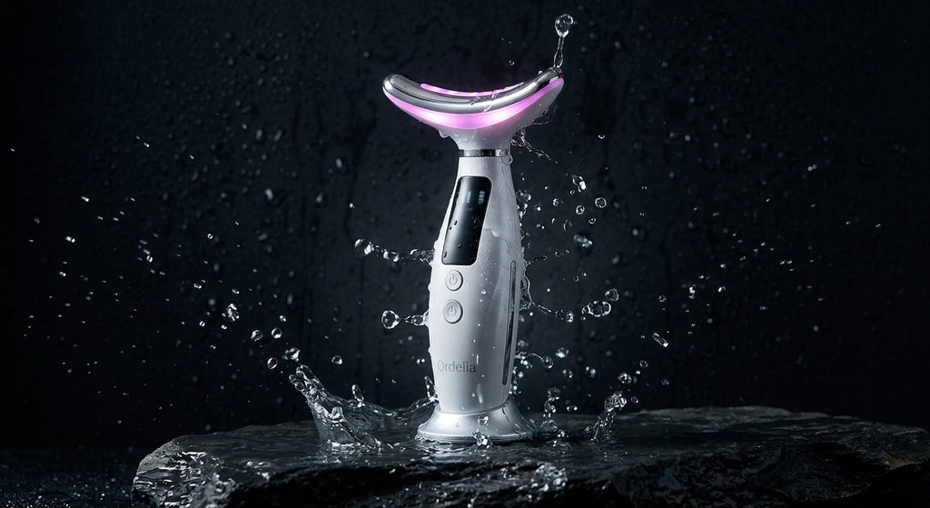 Ordelia™ GlowLift - Masajeador Facial y Cuello LED