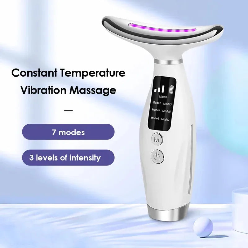 Ordelia™ GlowLift - Masajeador Facial y Cuello LED